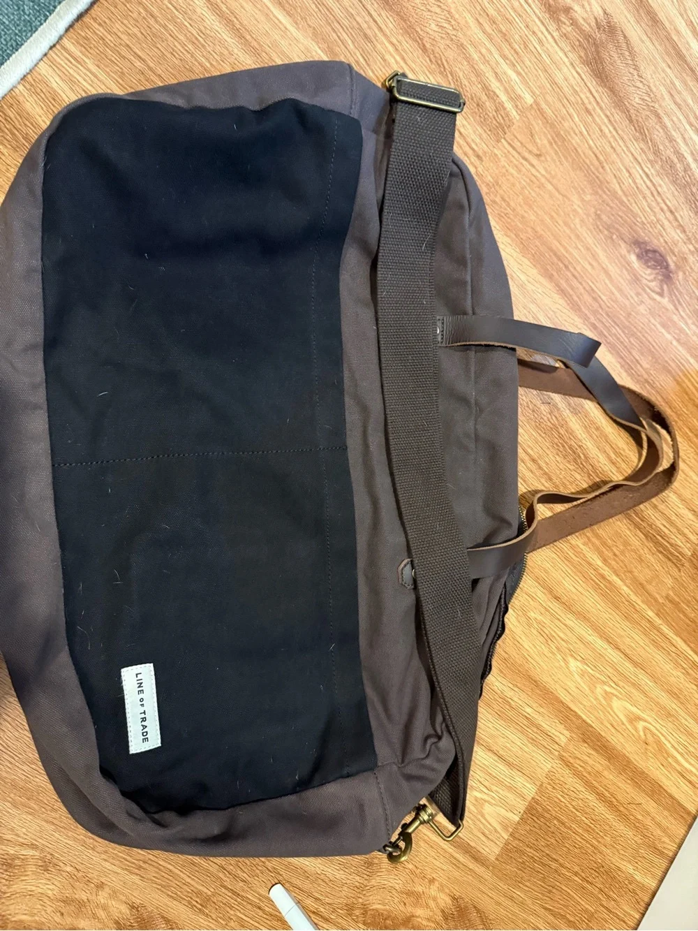 Line of Trade Canvas Weekender Duffel in Dark Brown